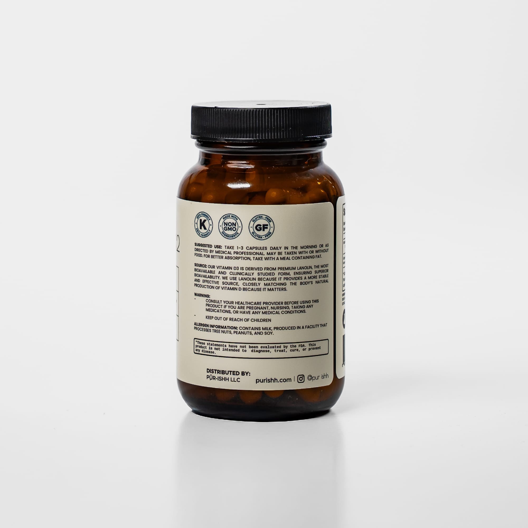 Vitamin D3 & K2 Purishh