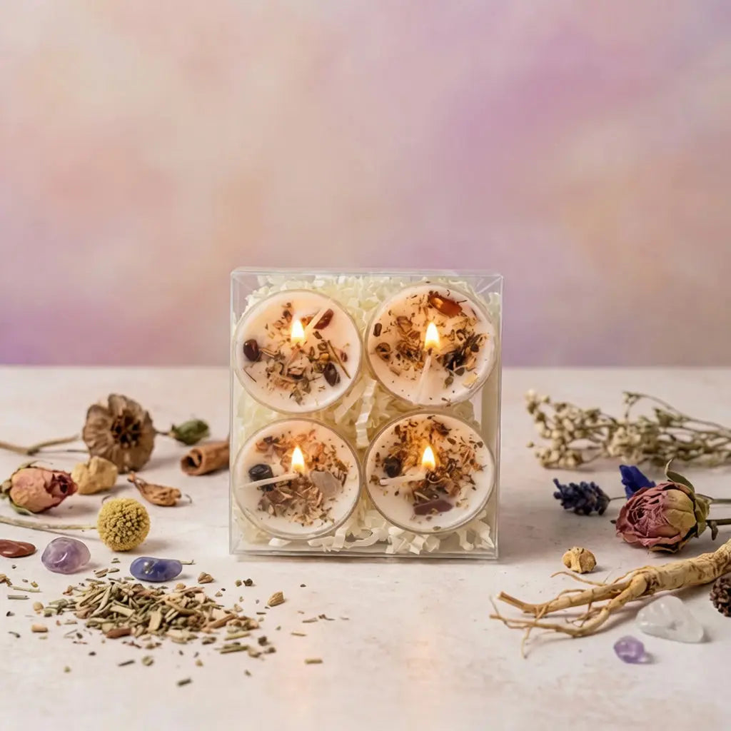 Gaia Goddess Tealight Candle Set Mystic Soul Ritual Shop
