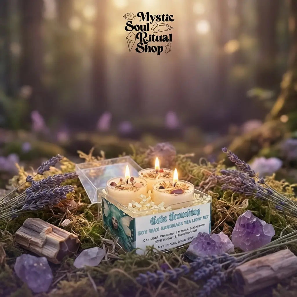 Gaia Goddess Tealight Candle Set Mystic Soul Ritual Shop