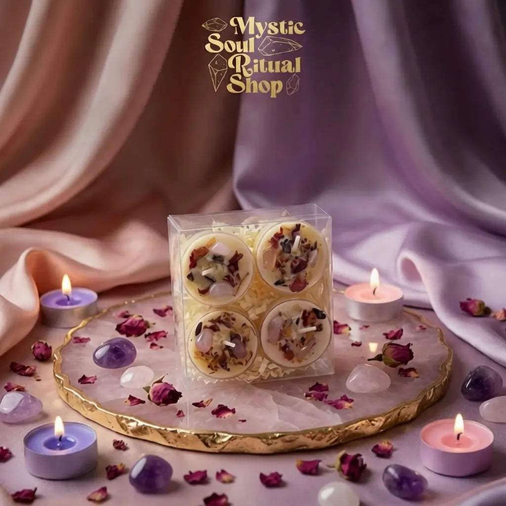 Aphrodite Goddess Tea Light Candle Set Mystic Soul Ritual Shop