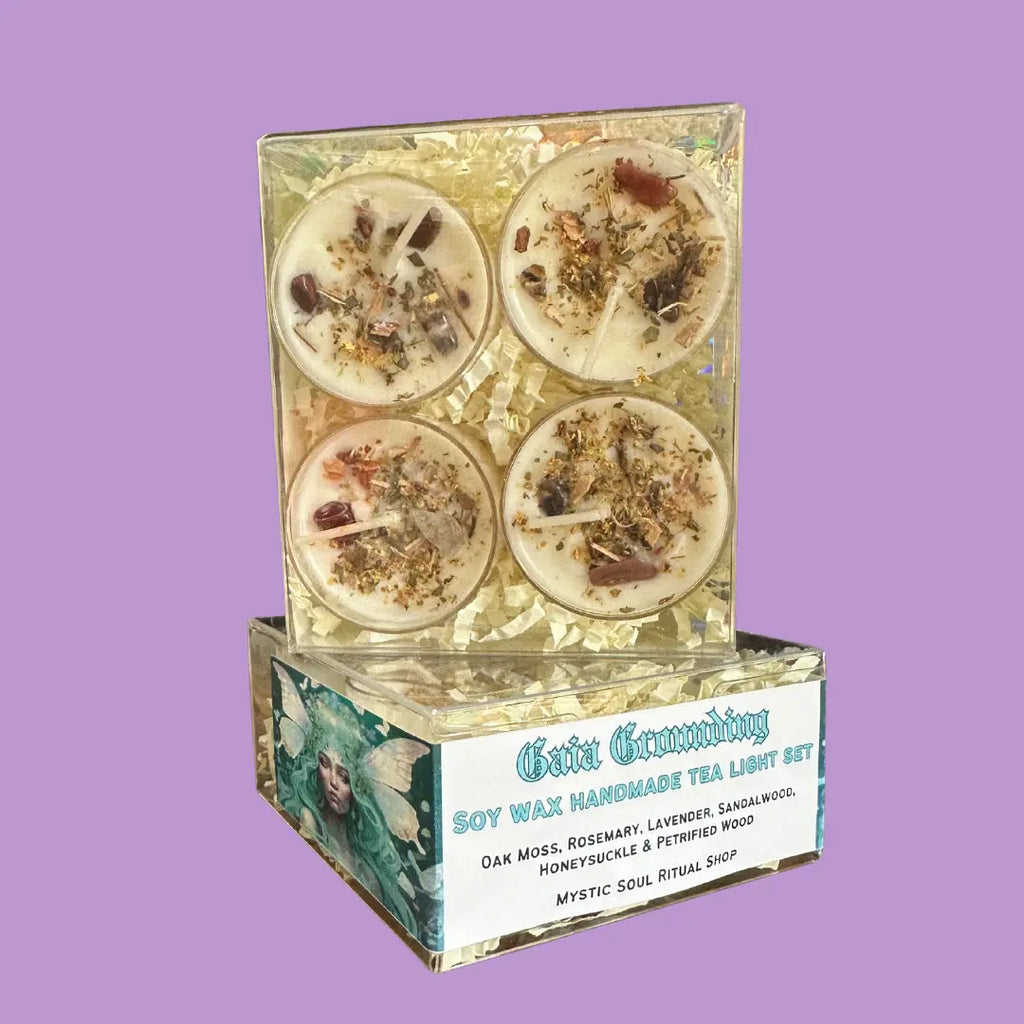 Gaia Goddess Tealight Candle Set Mystic Soul Ritual Shop