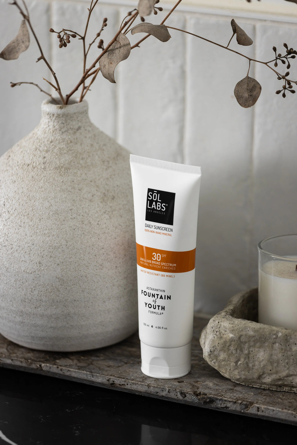 SOL LABS® Natural Mineral SPF 30 Daily Sunscreen Lotion - Broad Spectrum UVA/UVB Protection & Hydrating Formula SOL LABS