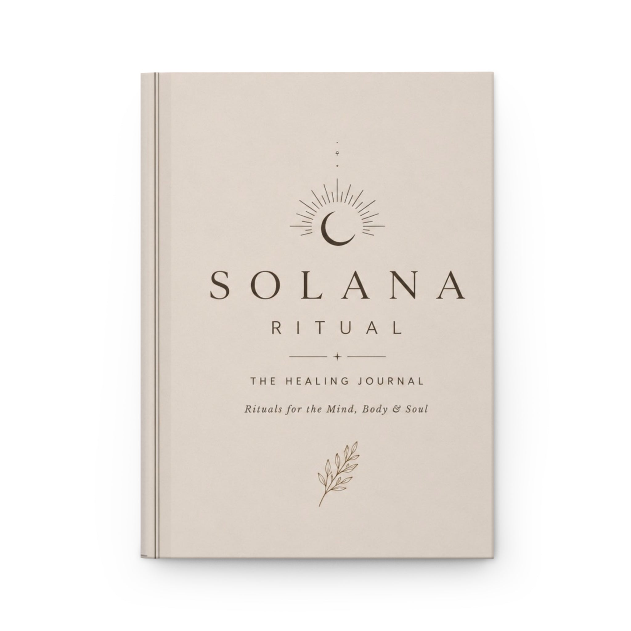 Hardcover Journal — "A Sacred Space for Your Journey" Guided Wellness Notebook