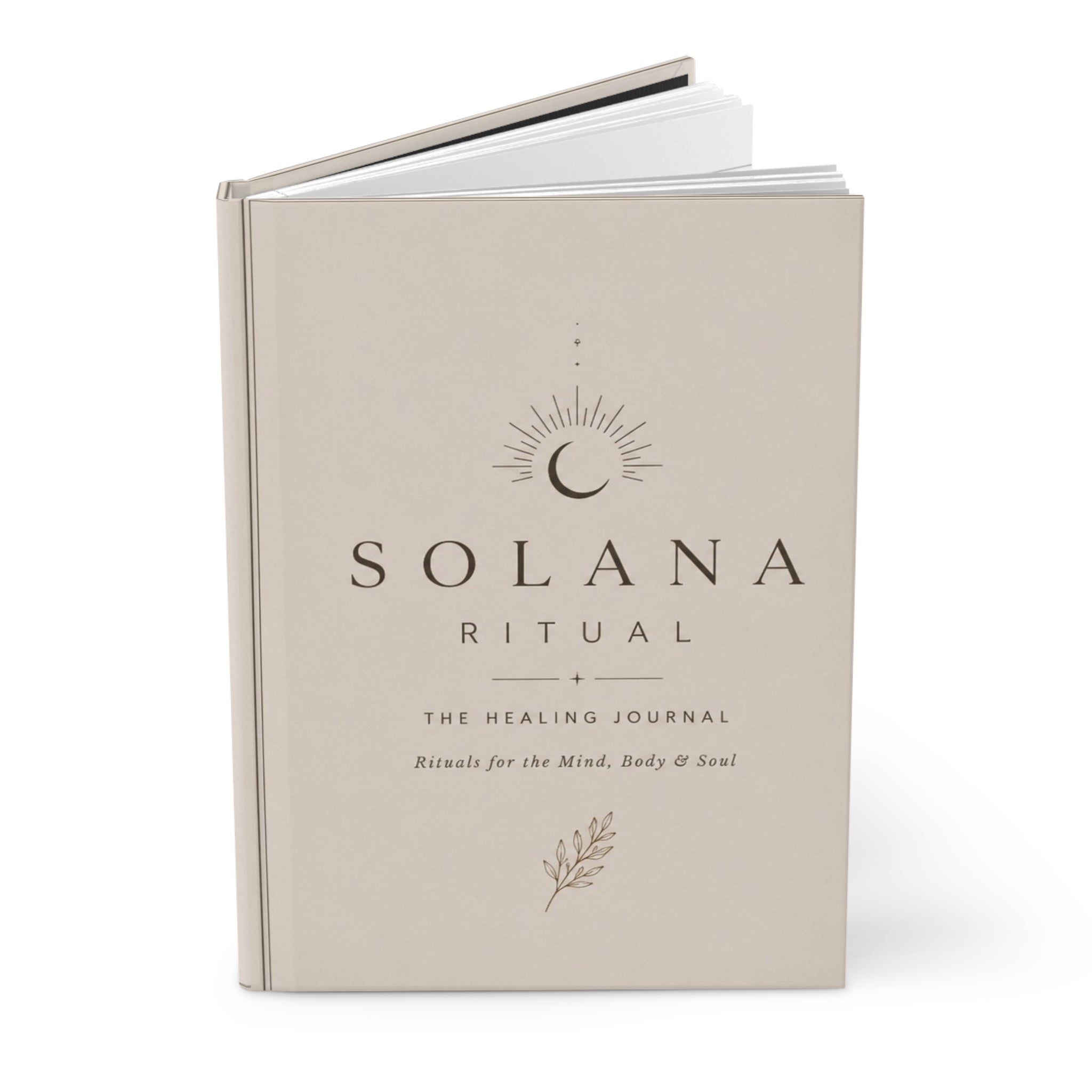 Hardcover Journal — "A Sacred Space for Your Journey" Guided Wellness Notebook