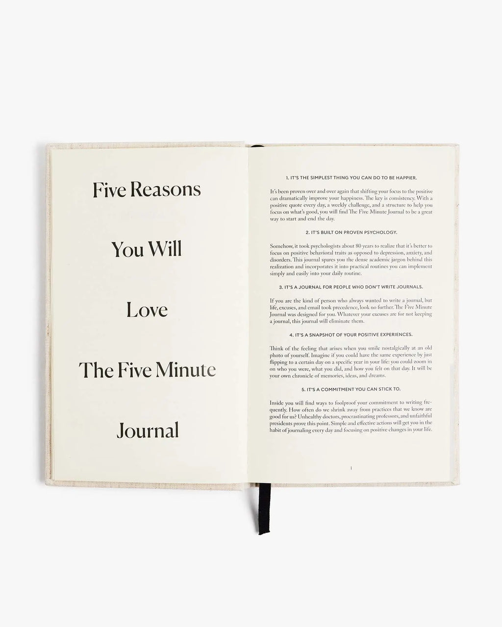 The Five Minute Journal - Original Linen Intelligent Change