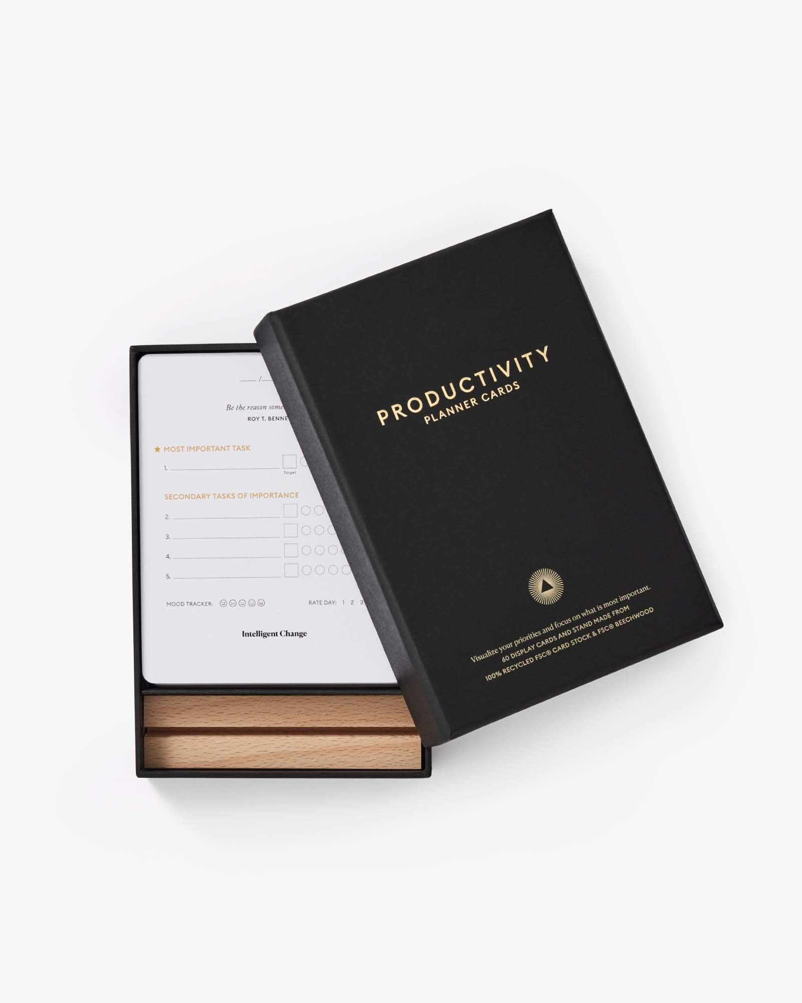 Productivity Planner Cards Intelligent Change