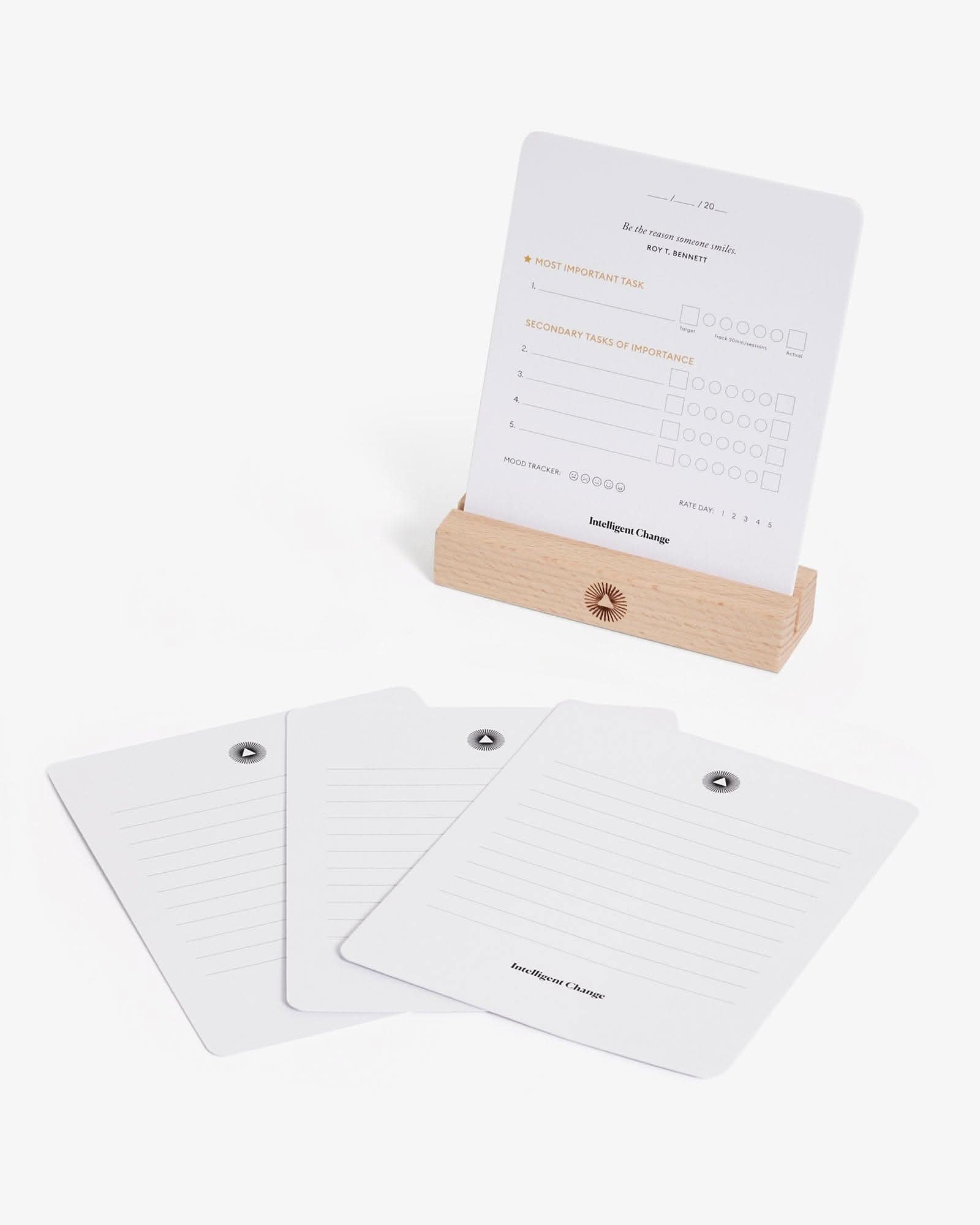 Productivity Planner Cards Intelligent Change