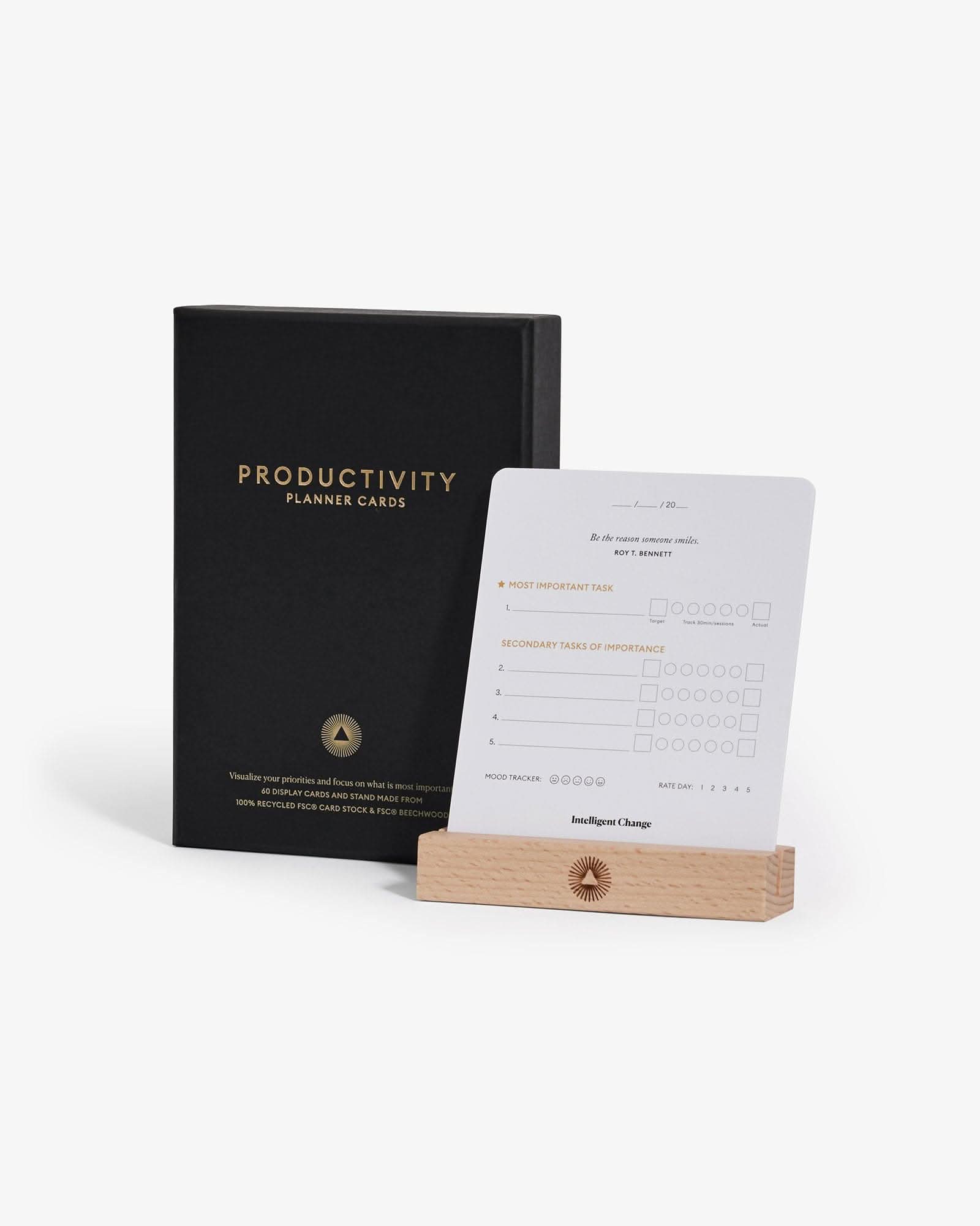 Productivity Planner Cards Intelligent Change