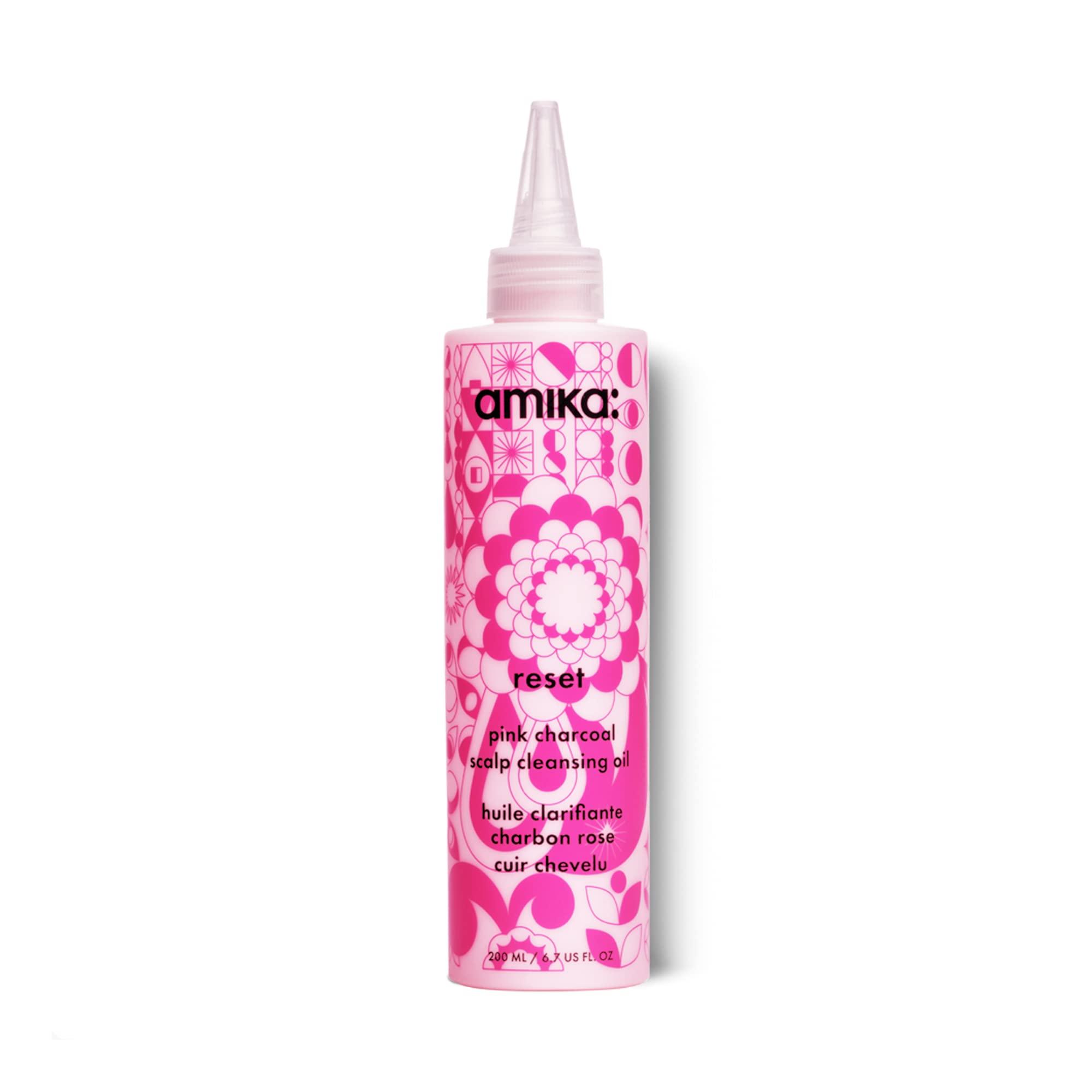 Amika Reset Pink Charcoal Scalp Cleansing Oil 6.7 oz The Warehouse Salon