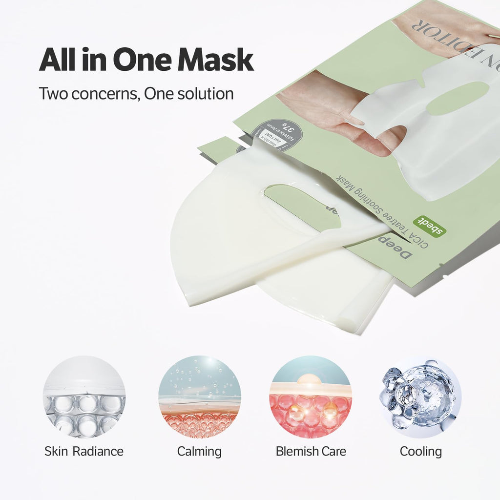 Sungboon Editor Deep Collagen CICA Teatree Soothing Mask AsiaBeautyMall