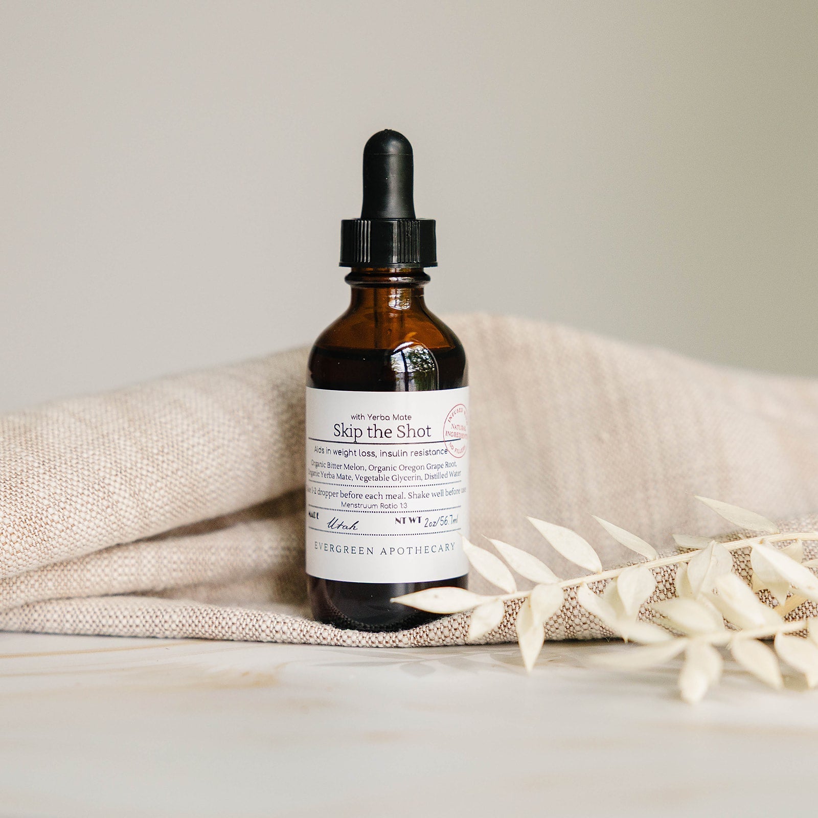 Skip The Shot with Yerba Mate, Tincture Evergreen Apothecary