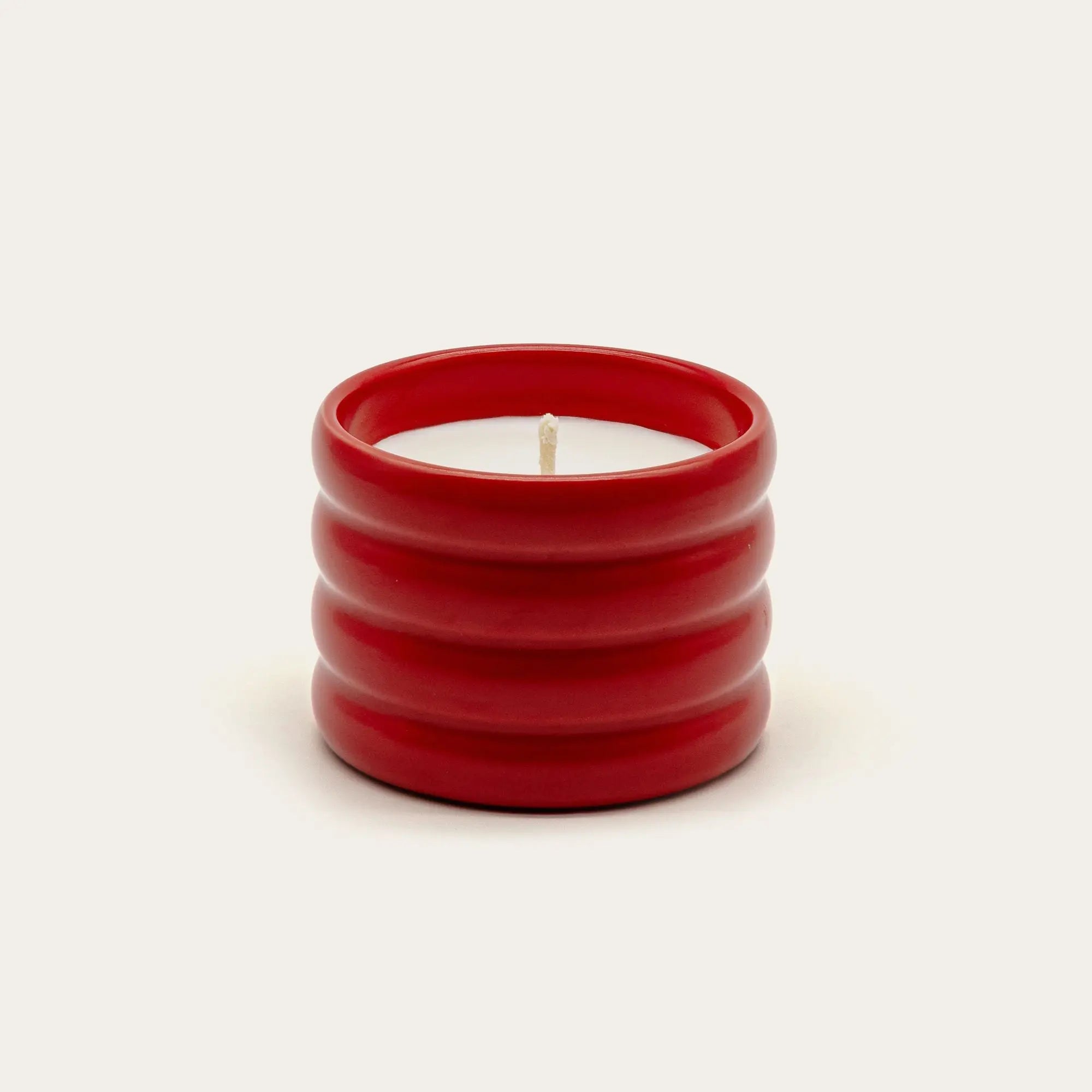 Soy Wax Ceramic Candle & Wick Trimmer Set Italic