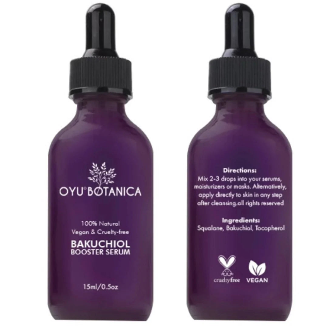 OYU Botanica Bakuchiol Booster Serum – Plant-Based Retinol Alternative for Radiant, Youthful Skin Wearing Conscious