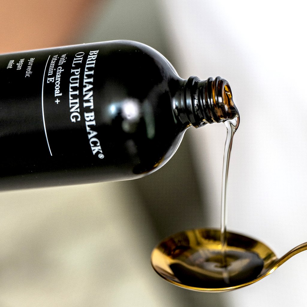 Brilliant Black® Oil Pulling – Ayurvedic Mouthwash for Teeth Whitening, Detox & Gum Health Terra & Co.