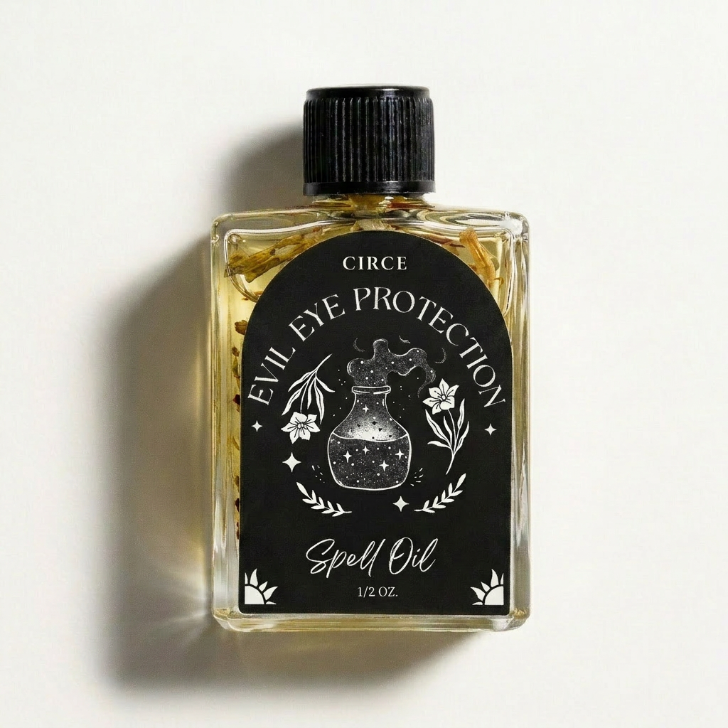 Evil Eye Protection Oil — Ritual Shielding Anointing Circe Boutique