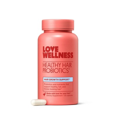 Love Wellness Healthy Hair Probiotics for Fuller and Shinier Hair 30ct - New This is Beauty US