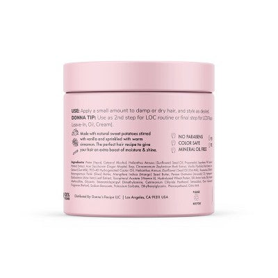 Donna's Recipe Sweet Potato Pie Hair Cream 6 fl oz - New This is Beauty US