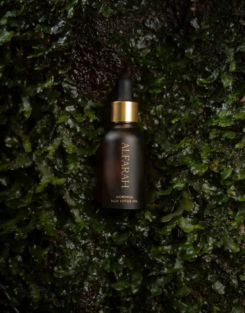 Blue Lotus Infused Moringa Oil Alfarah Self Care
