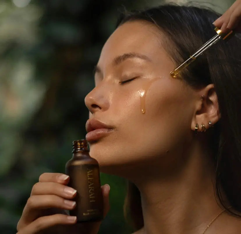 Blue Lotus Infused Moringa Oil Alfarah Self Care