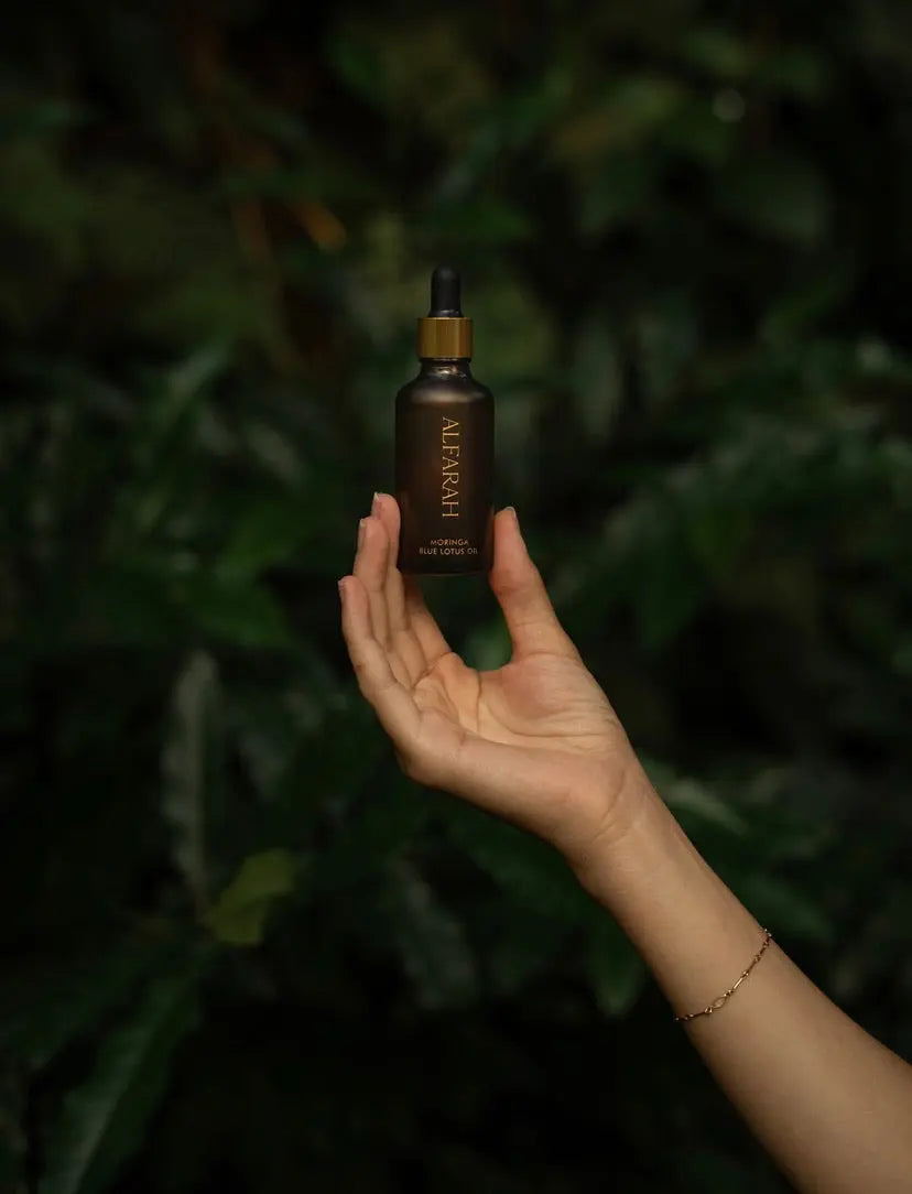 Blue Lotus Infused Moringa Oil Alfarah Self Care