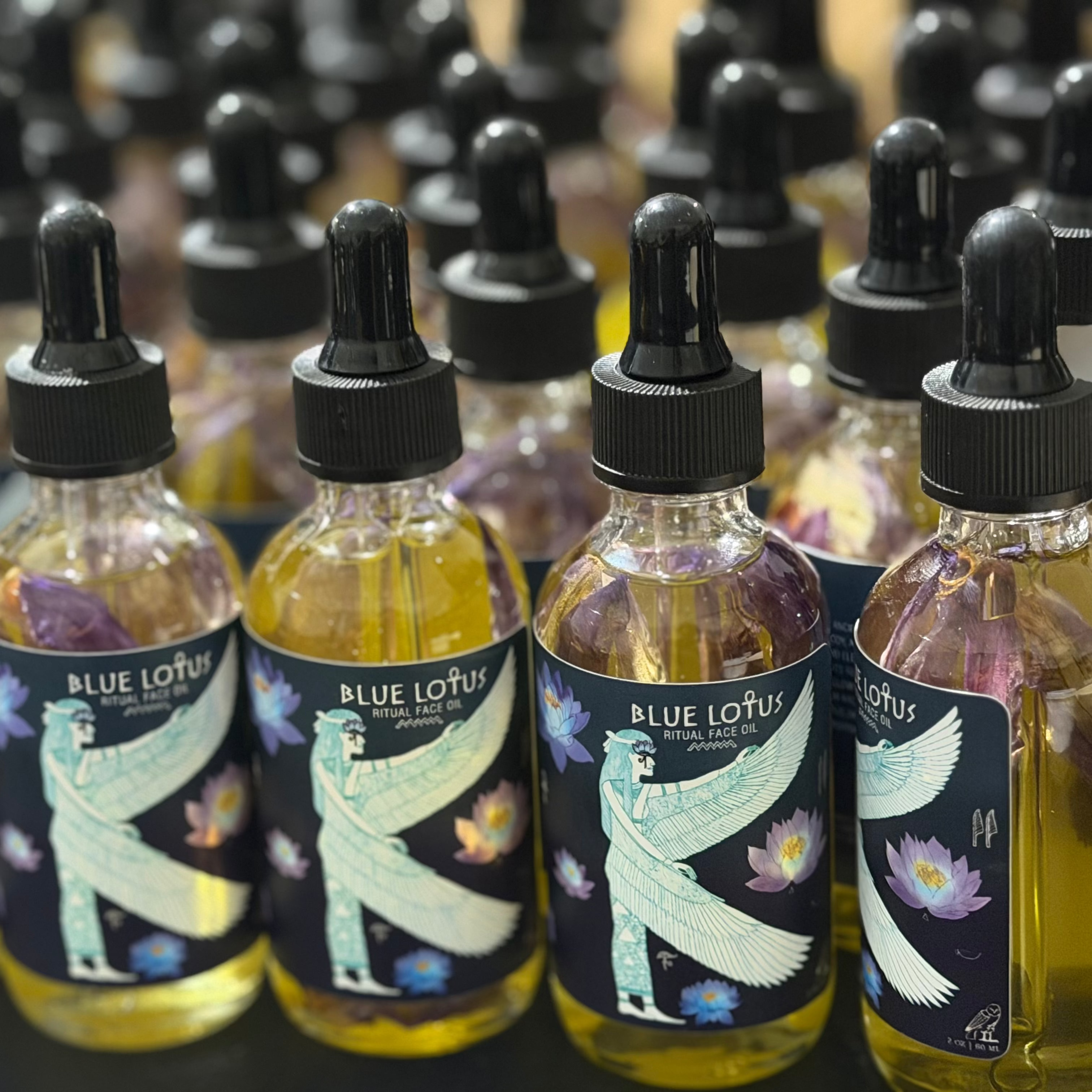 Blue Lotus Ritual Face Oil | Sacred Egyptian Elixir for Glow & Spiritual Awakening 🩵🌿 Spirit Nest