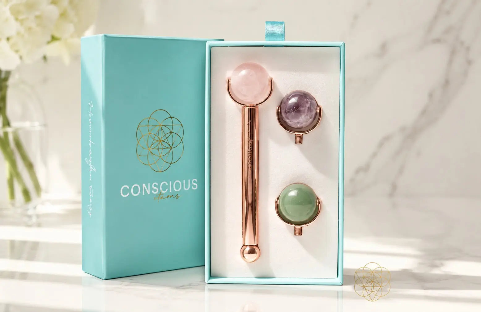 3-in-1 Crystal Face Roller Set Conscious Items
