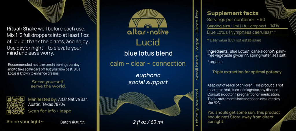 (PRE-ORDER) Lucid ✦ Blue Lotus Drops Altar Native