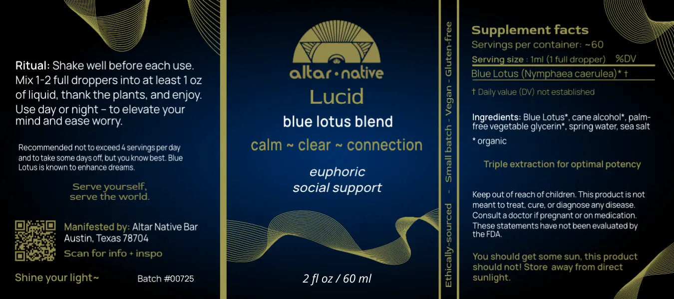 (PRE-ORDER) Lucid ✦ Blue Lotus Drops Altar Native