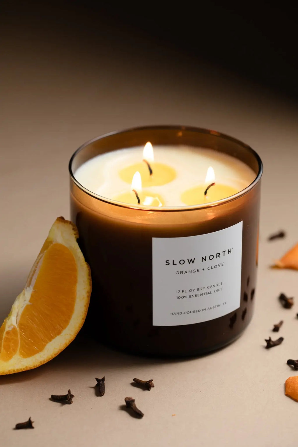 Orange + Clove - Signature 3-Wick Candle Slow North