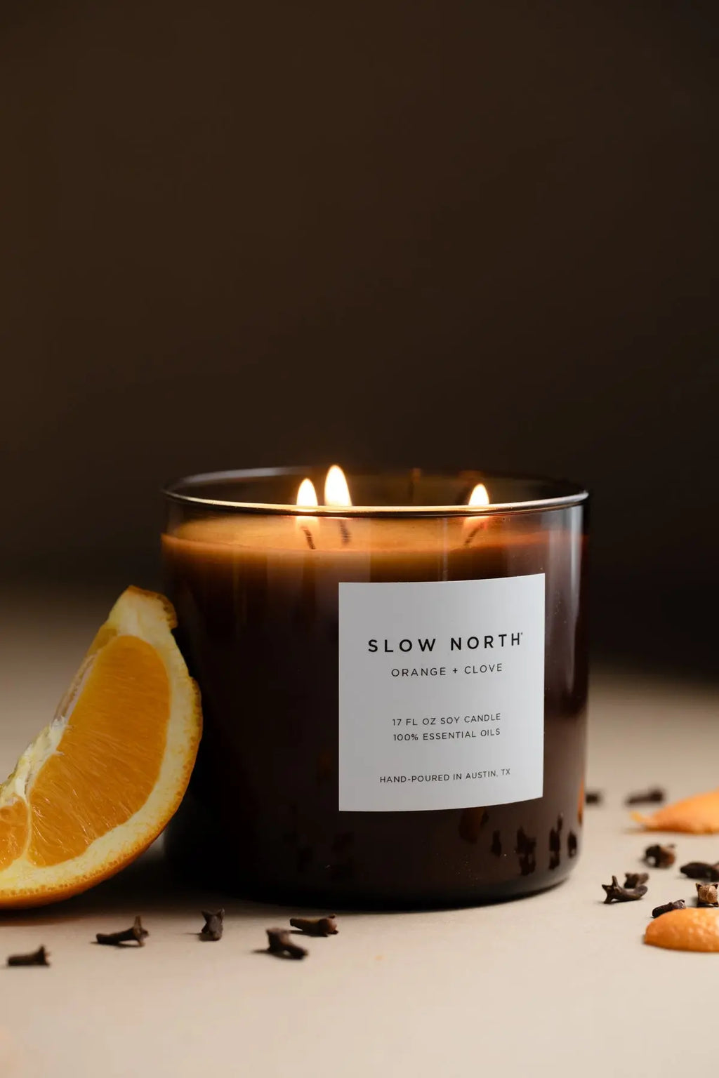 Orange + Clove - Signature 3-Wick Candle Slow North