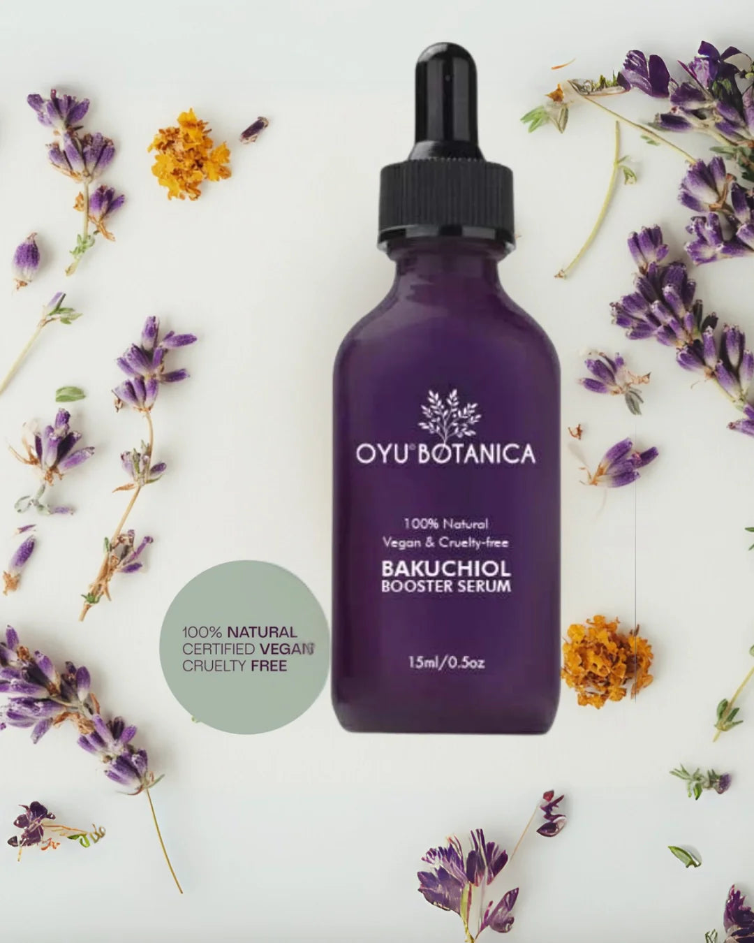 OYU Botanica Bakuchiol Booster Serum – Plant-Based Retinol Alternative for Radiant, Youthful Skin Wearing Conscious