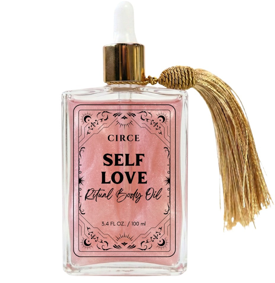 Self Love Ritual Body Oil — Confidence & Heart Healing Oil with Rose Quartz Circe Boutique