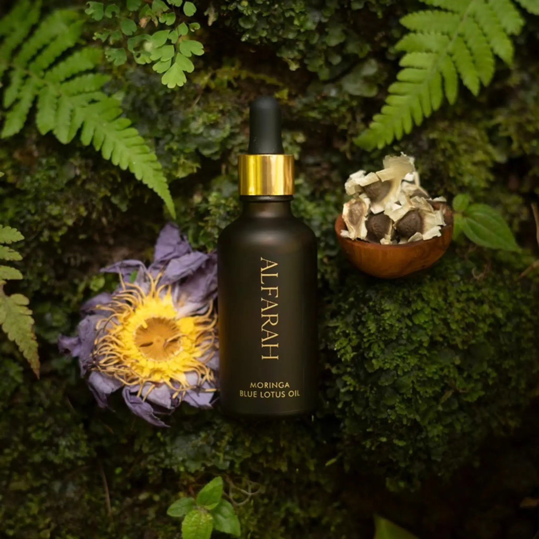 Blue Lotus Infused Moringa Oil Alfarah Self Care