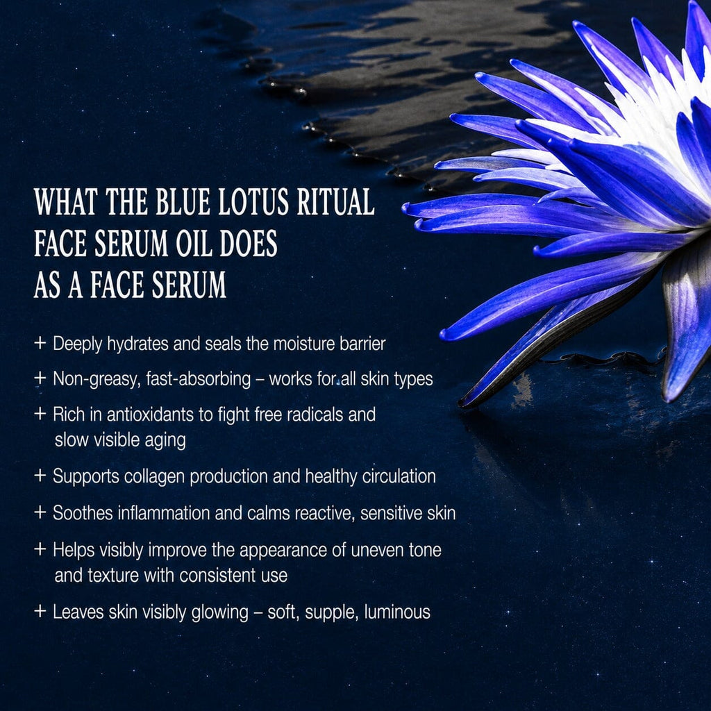 Blue Lotus Ritual Face Oil | Sacred Egyptian Elixir for Glow & Spiritual Awakening 🩵🌿 Spirit Nest