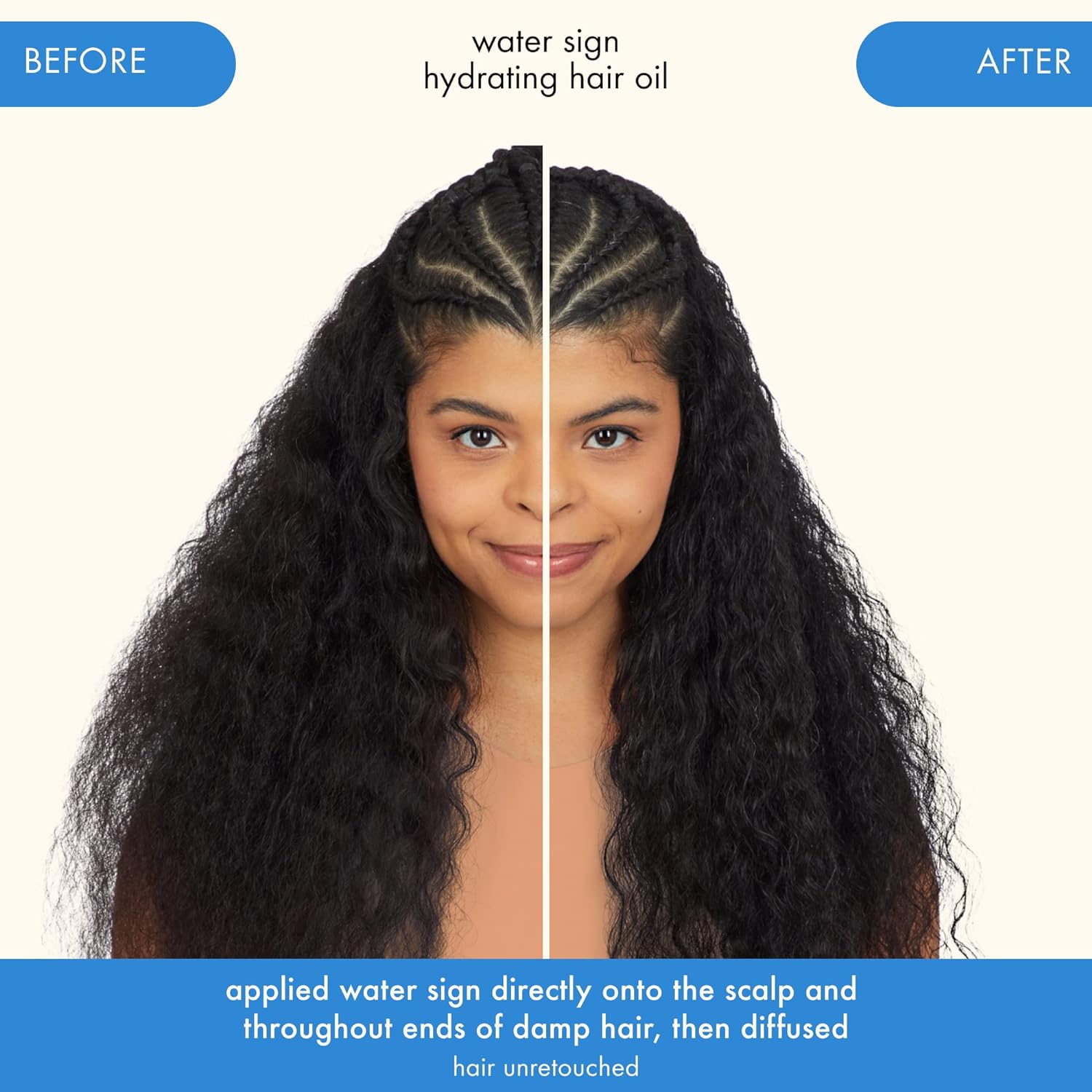 Amika Water Sign Hydrating Hair Oil with Hyaluronic Acid 1.7 Oz Nava Beauty