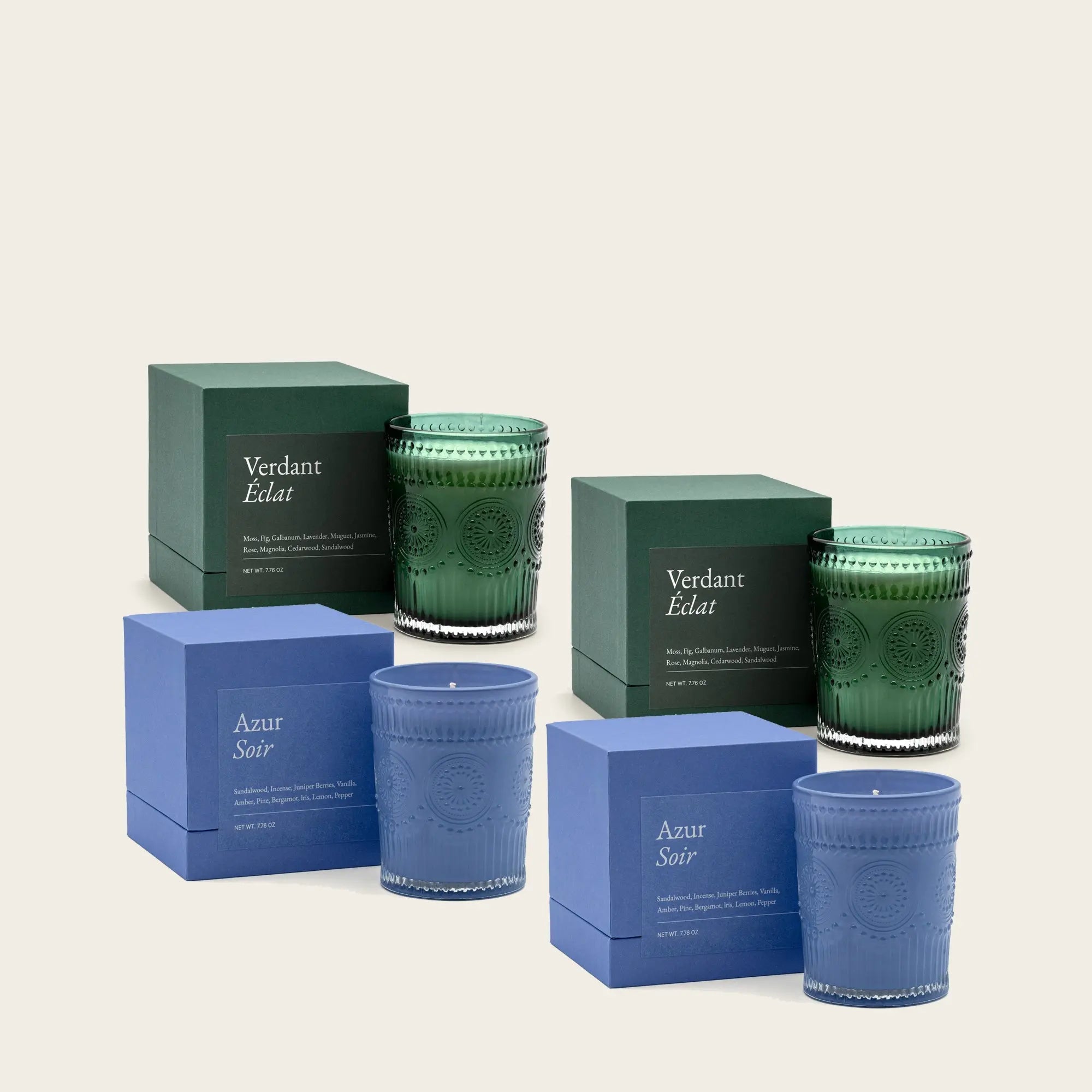 Noir Swiss Scented Glass Candle Italic