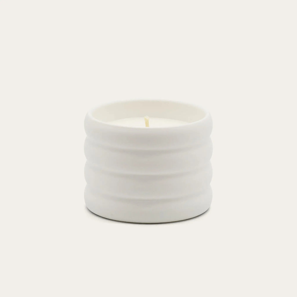Soy Wax Ceramic Candle & Wick Trimmer Set Italic