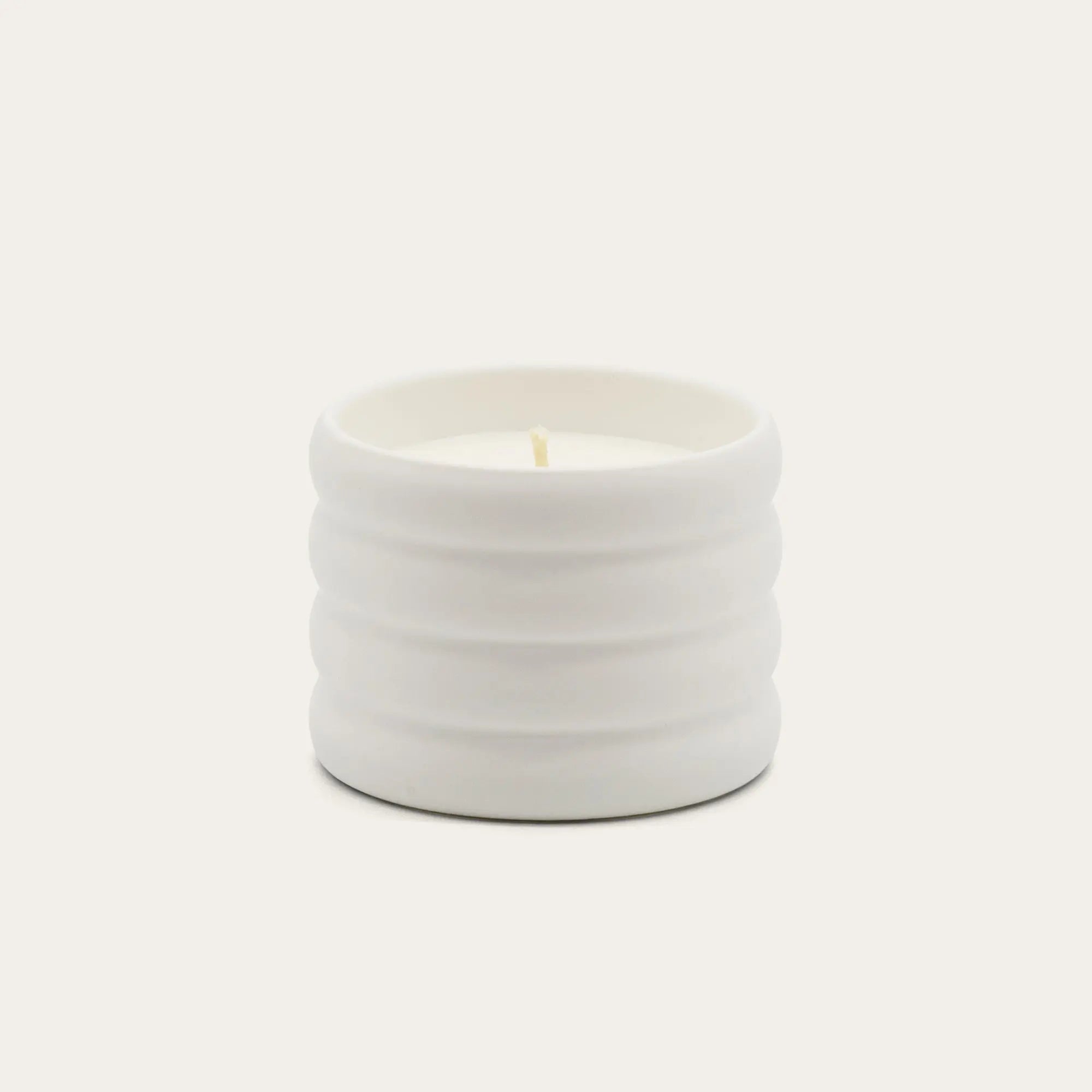 Soy Wax Ceramic Candle & Wick Trimmer Set Italic