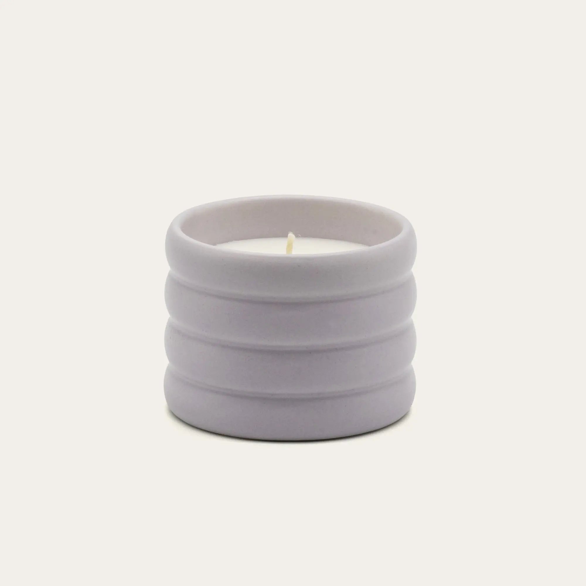 Soy Wax Ceramic Candle & Wick Trimmer Set Italic