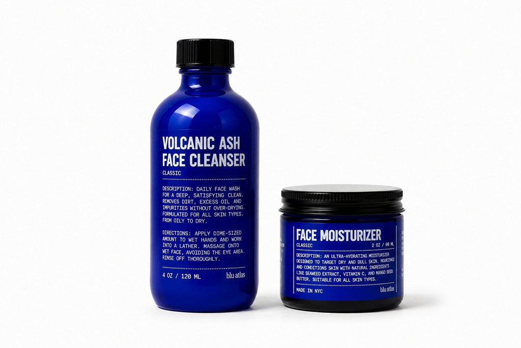 Face Essentials (Cleanser + Moisturizer) Blu Atlas