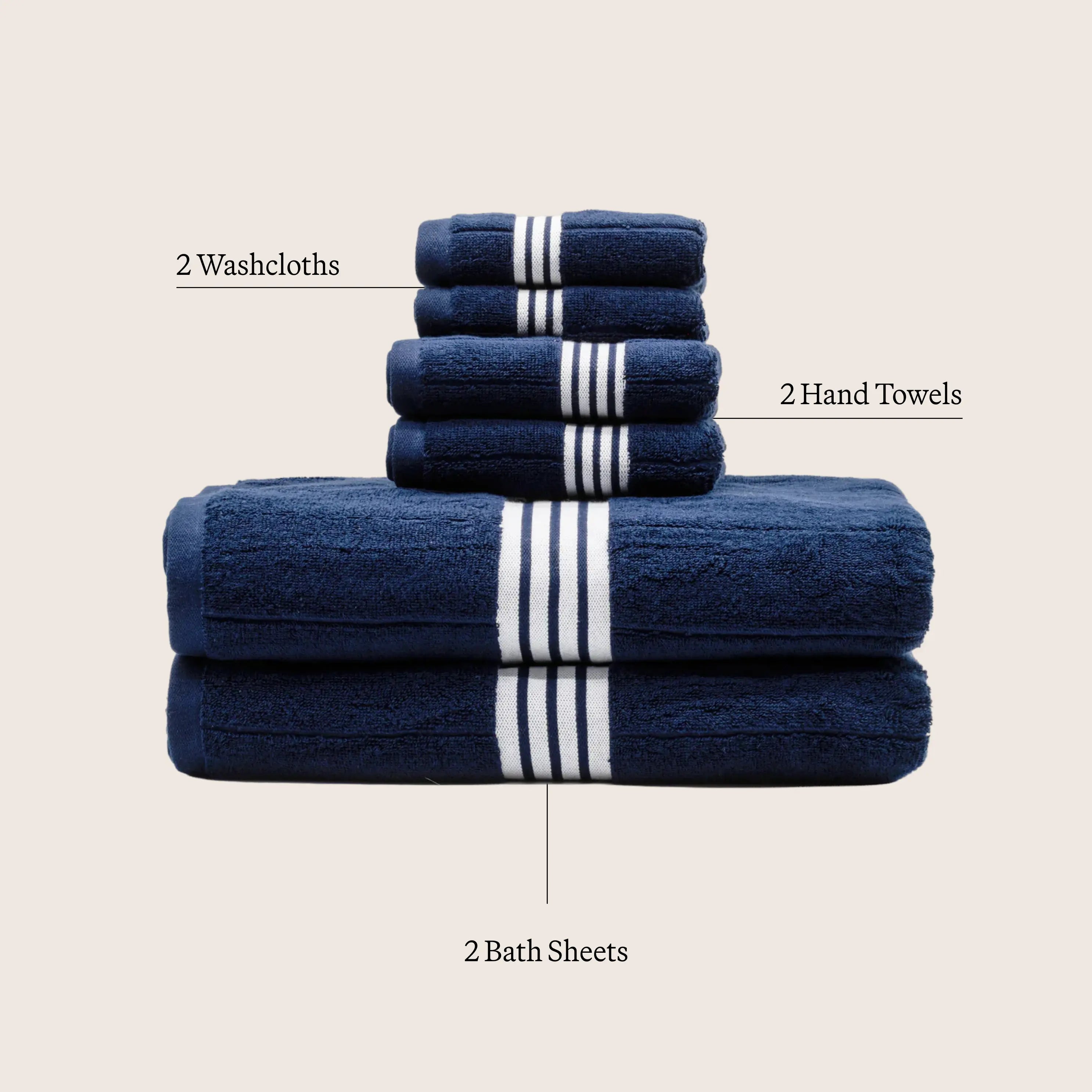 Nautilus Australian Cotton Towels Italic