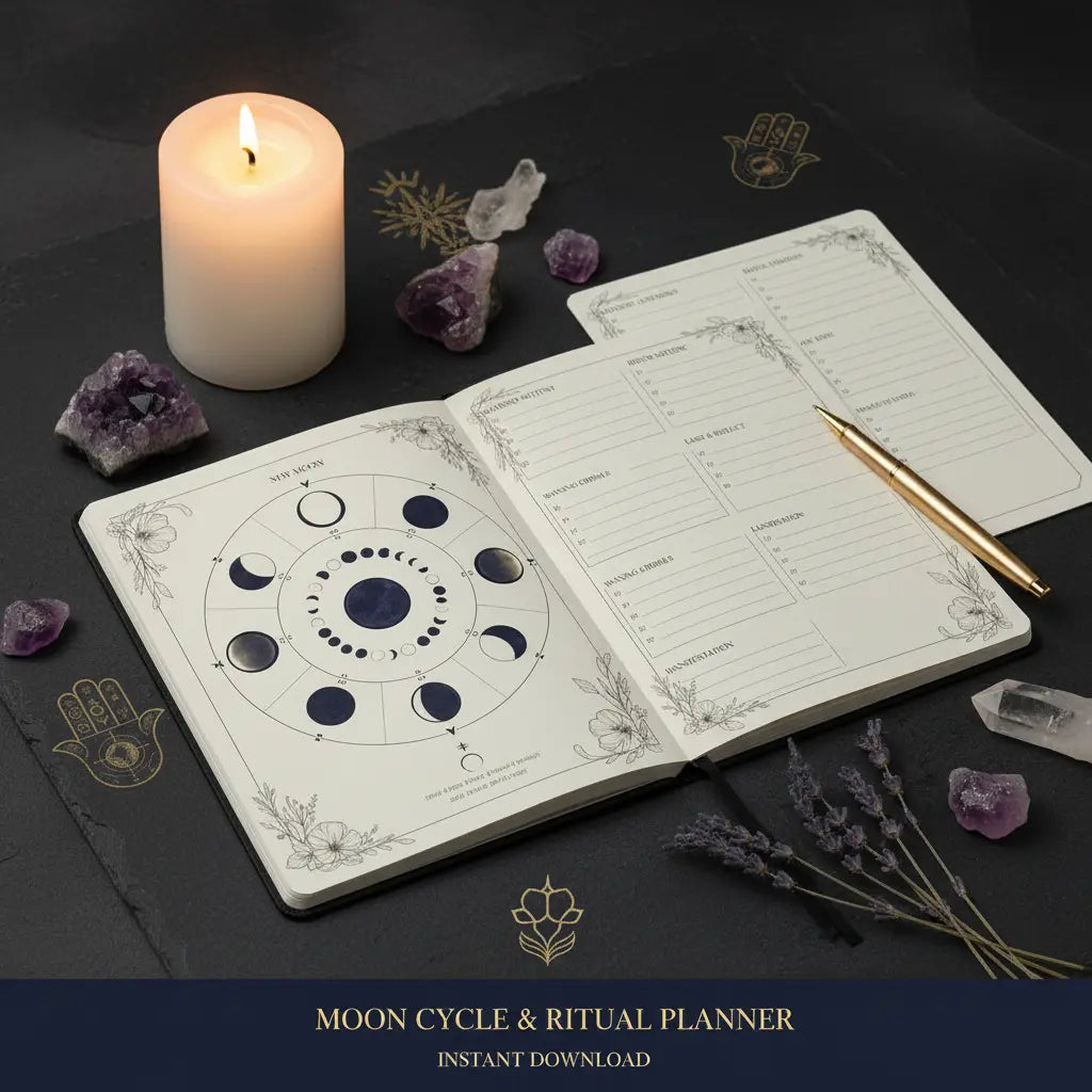Moon Cycle & Ritual Planner | Digital Download SOLANA
