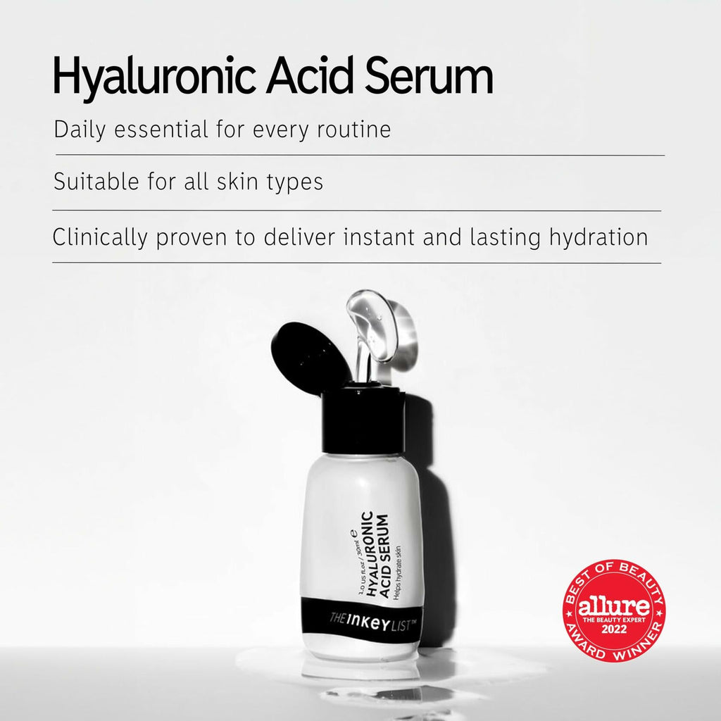 The INKEY List Hyaluronic Acid Serum 1oz - Hydrating Plump Smooth Skin New Deal US