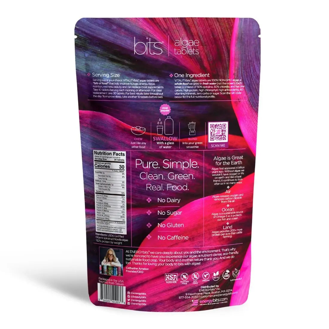 VITALITYbits® Spirulina/Chlorella | Large Bag ENERGYbits